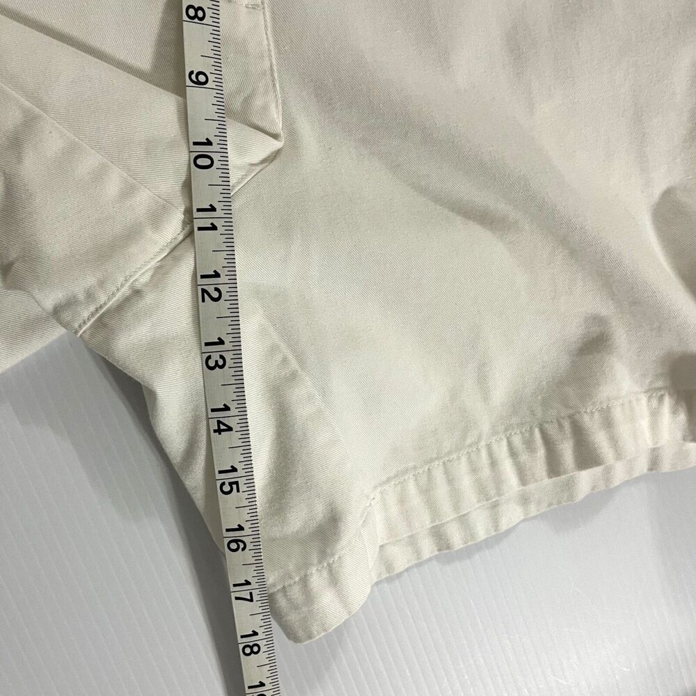 Lauren Ralph Lauren 100% Cotton White Shorts Sz 12 Women's Golf Casual Travel - Picture 7 of 8